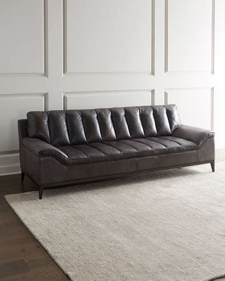 white chanel quilted leather sofa|wayfair leather channeled sofa.